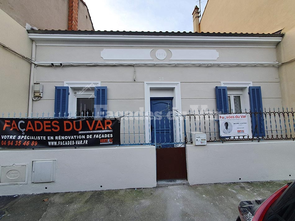 Ravalement façades d'une maison à Toulon, 83000, Var