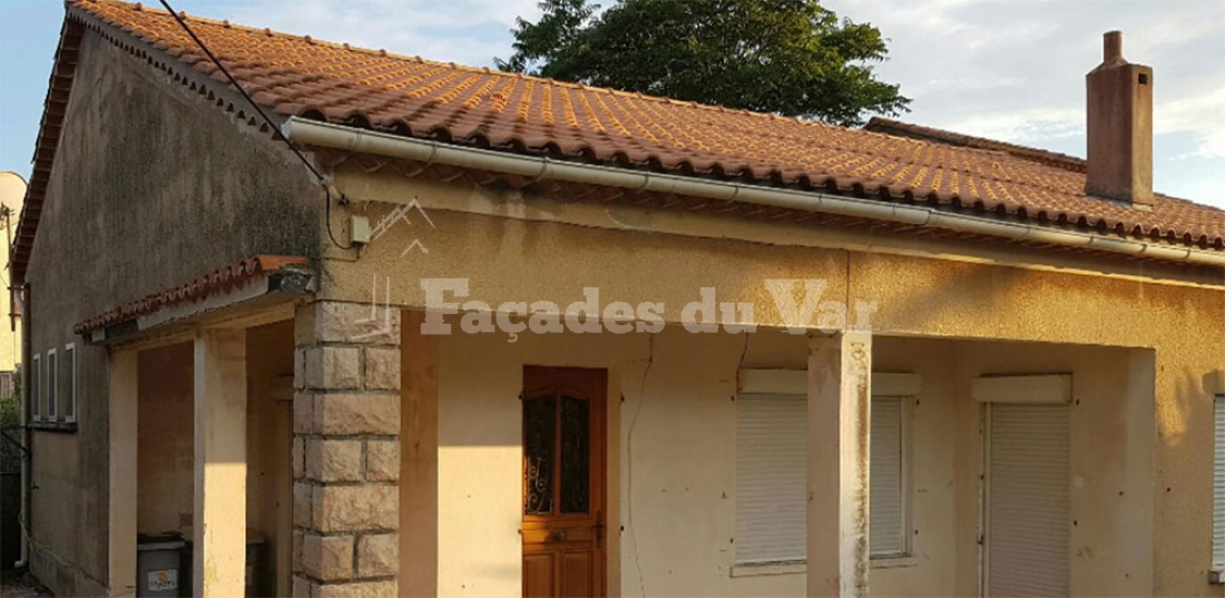 Façades du Var, rénovation d'une maison par un façadier Var.